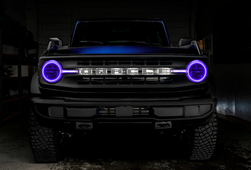 Oracle 2122 Ford Bronco Headlight Halo Kit w/DRL Bar  Base Headlights w/Simple Control SEE WARRANTY - 1471-504