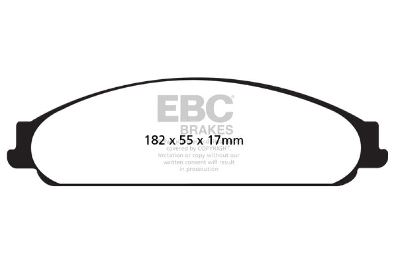 EBC 04-07 Ford Five Hundred 3.0 Yellowstuff Front Brake Pads - DP41730R