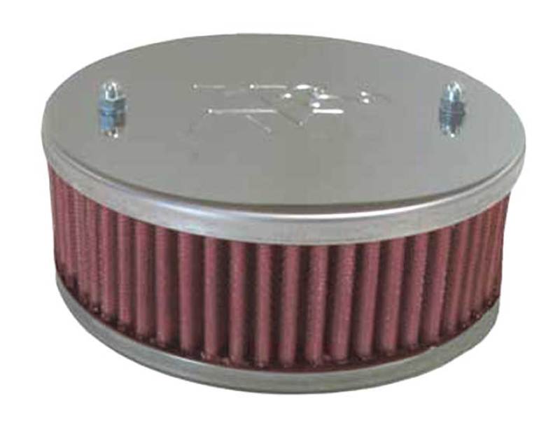 K&amp;N Universal Custom Air Filter - Oval 1.375in Flange / 4.875in ID / 2.25in Overall Height - 56-9093