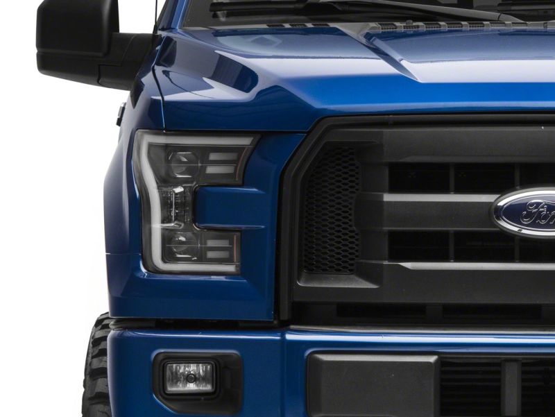 Raxiom 15-17 Ford F-150 G3 Projector Headlights w/ LED Accent- Blk Housing (Clear Lens) - T542837