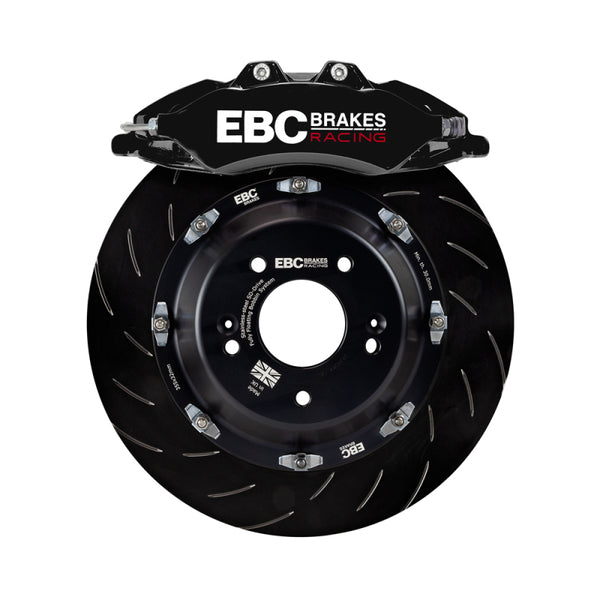 EBC Racing 92-05 BMW 3-Series E36/E46 Black Apollo-6 Calipers 355mm Rotors Front Big Brake Kit - BBK047BLK-1 by EBC - front v
