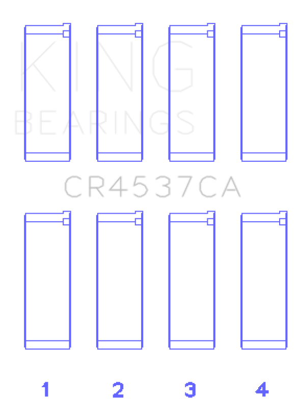 King Engine Bearings Mini Cooper W10B16A (Size +0.25mm) Connecting Rod Bearing Set - CR4537CA0.25