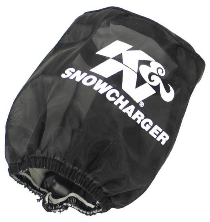 K&amp;N Filter Wrap Drycharger Oval Tapered Black - 3.75in Base I/S Width x 3in Top I/S Width x 4in H - SN-2530PK