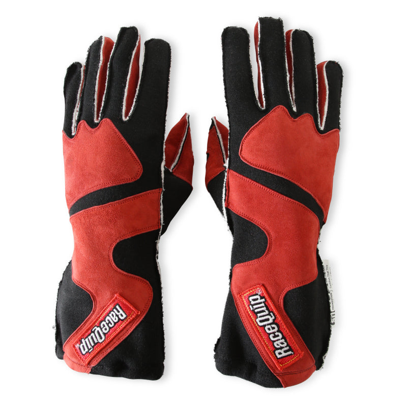 RaceQuip SFI-5 Red/Black Small Outseam w/ Closure Glove - 356102RQP