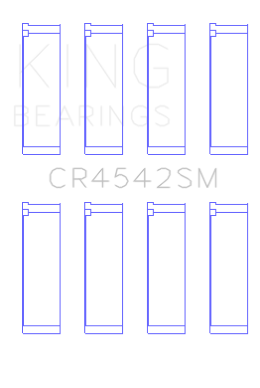 King Honda K-Series (Except A3) 16v 2.0L / 2.3L / 2.4L Connecting Rod Bearing Set (Set of 4) - CR4542SM