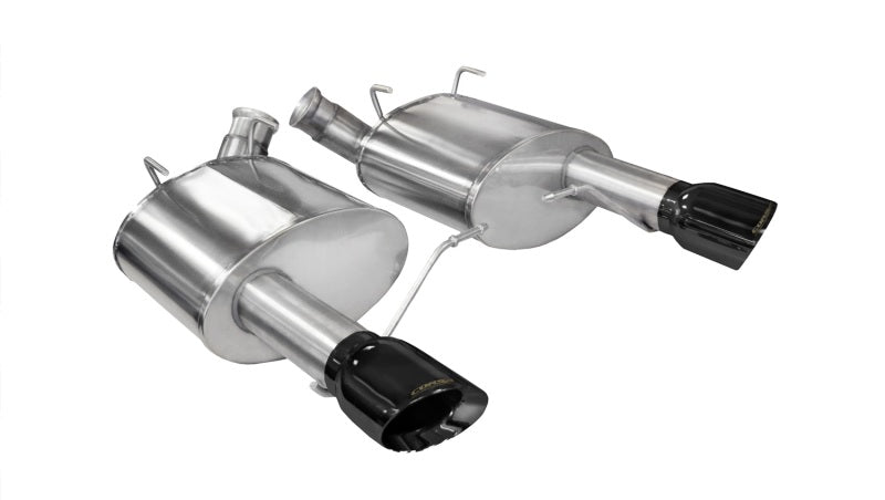 Corsa 2011-2014 Ford Mustang GT/Boss 302 5.0L V8 Black Sport Axle-Back Exhaust - 14316BLK
