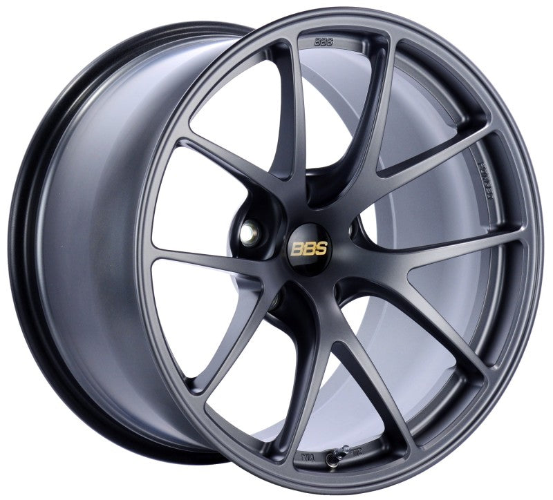 BBS RI-A 18x9.5 5x120 ET27 Matte Graphite Wheel -82mm PFS/Clip Required - RIA028MGR