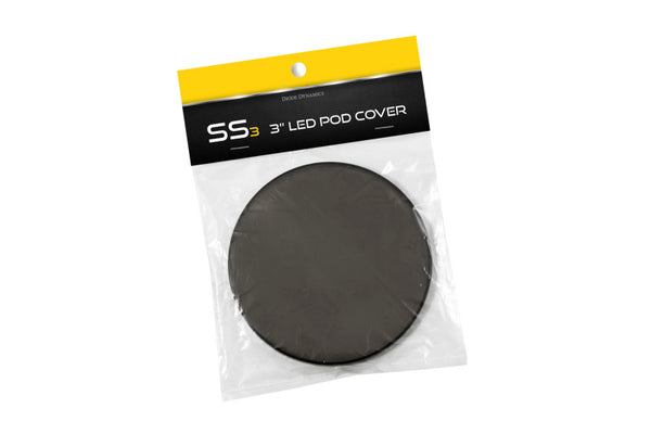 Diode Dynamics SS3 LED Pod Cover Round - Smoked - DD6266 by Diode Dynamics - front view