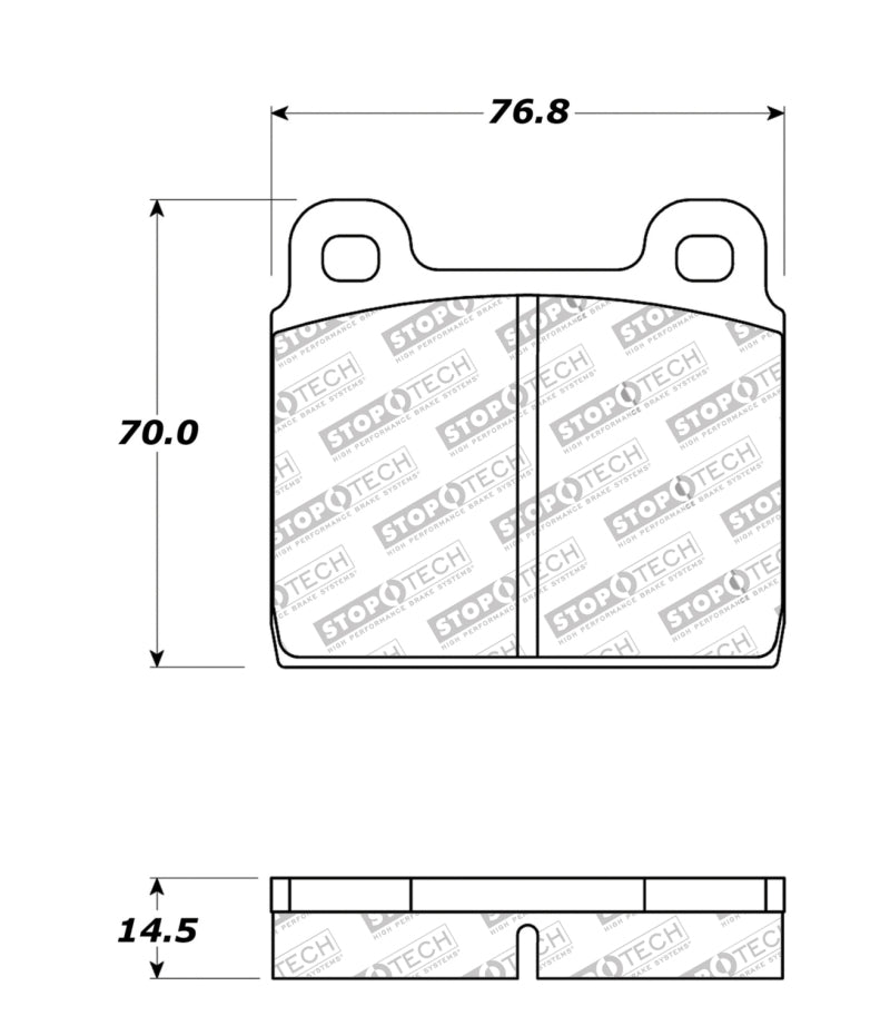 StopTech Street Touring 75-95 Alfa Romeo 2000 Spider/Graduate/Veloce Front Brake Pads - 308.00450