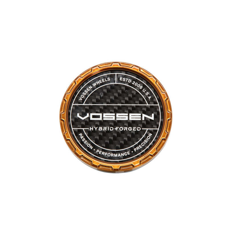 Vossen HF Carbon Billet Sport Cap 2.0 - Large (VHFL) - Transparent Bronze - Twill Weave (Gloss) - CAPBSC2-LG-HF-BZ-W