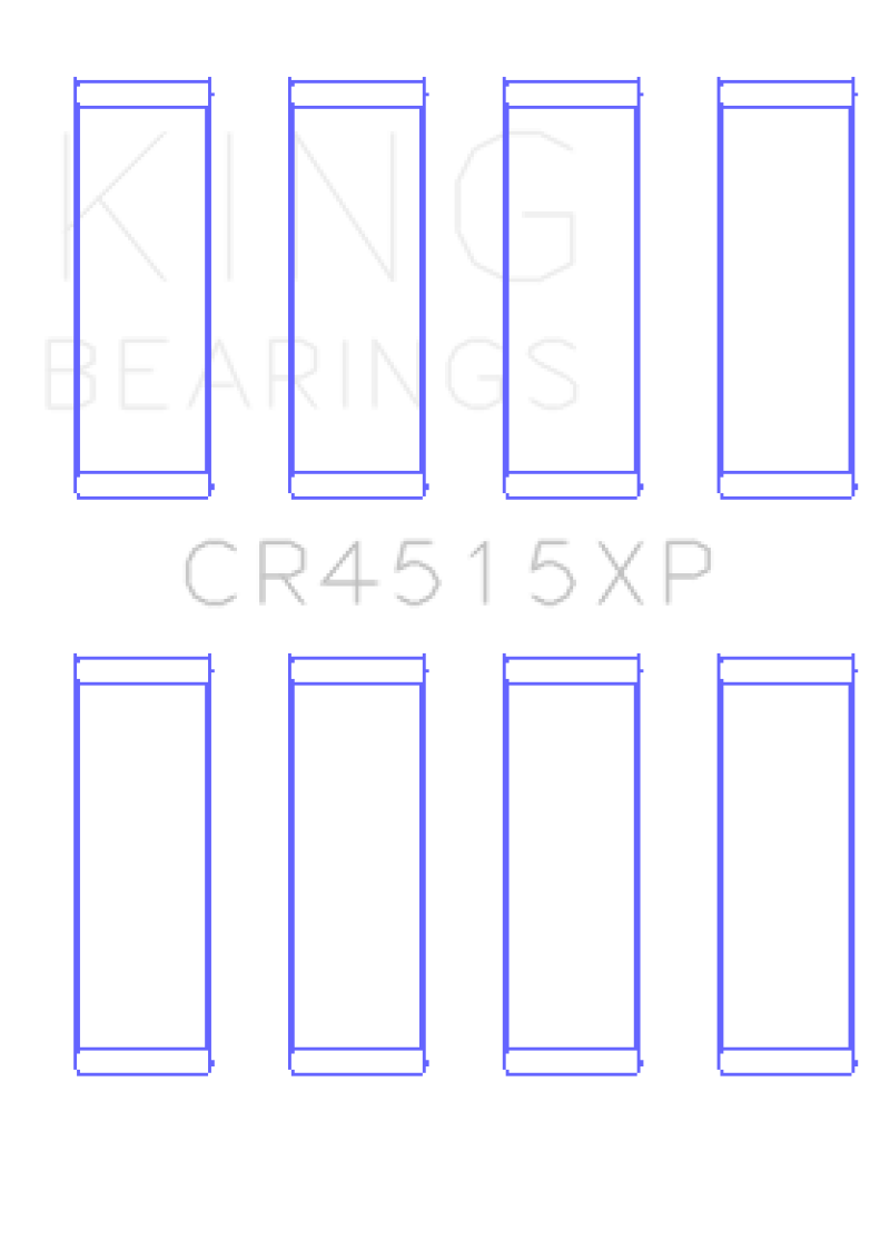 King Chrysler Ford  Mazda Duratec 121ci 2.0L 16v Connecting Rod Bearing Set - Set of 4 - CR4515XPSTDX