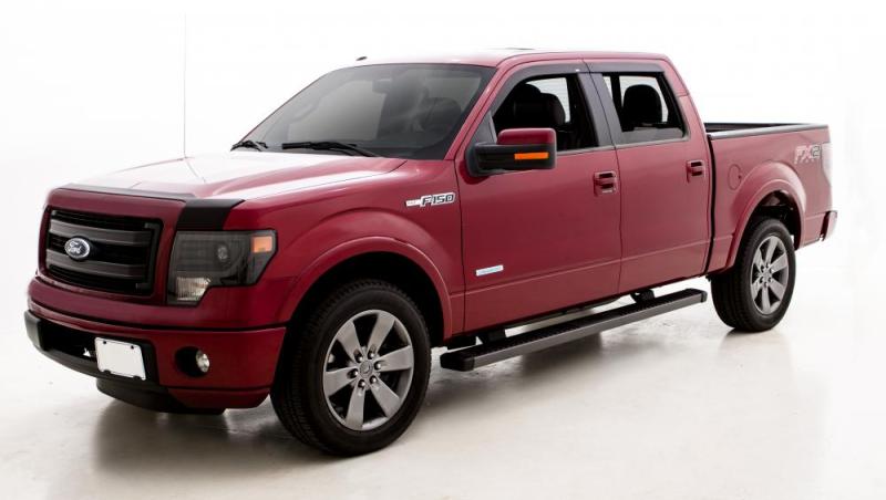 AVS 15-18 Chevy Silverado 2500 Crew Cab Ventvisor &amp; Aeroskin Deflector Combo Kit - Matte Black - 56033087