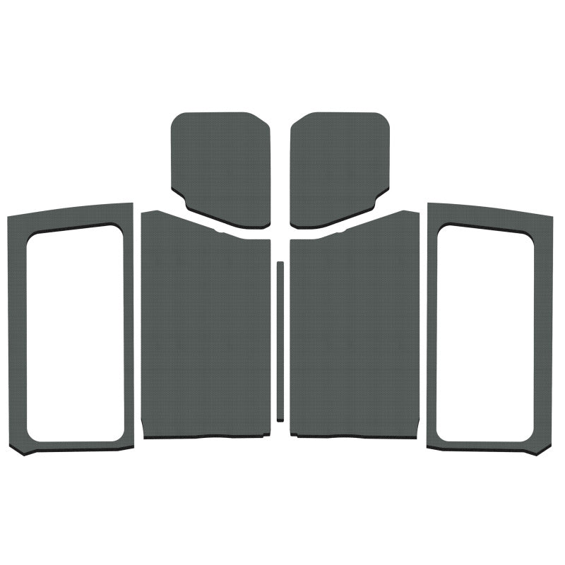 DEI 18-23 Jeep Wrangler JL 2-Door Boom Mat Complete Headliner Kit - 7 Piece - White - 50281