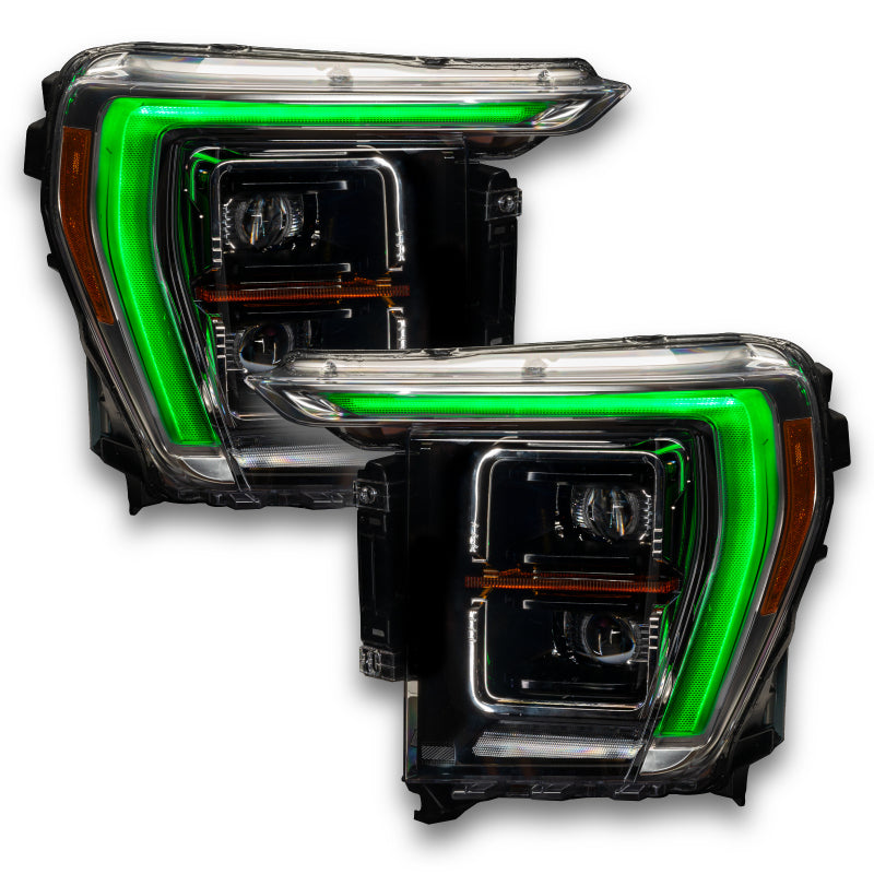 Oracle 21-23 Ford F-150 ColorSHIFT RGB+W Headlight DRL Upgrade Kit w/ Simple Controller SEE WARRANTY - 1460-504