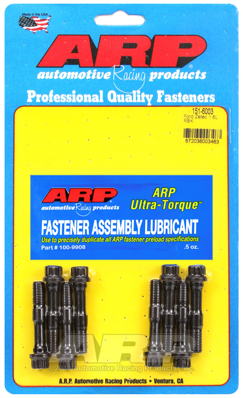ARP Ford Zetec 1.6L M9 Rod Bolt Kit - 151-6003