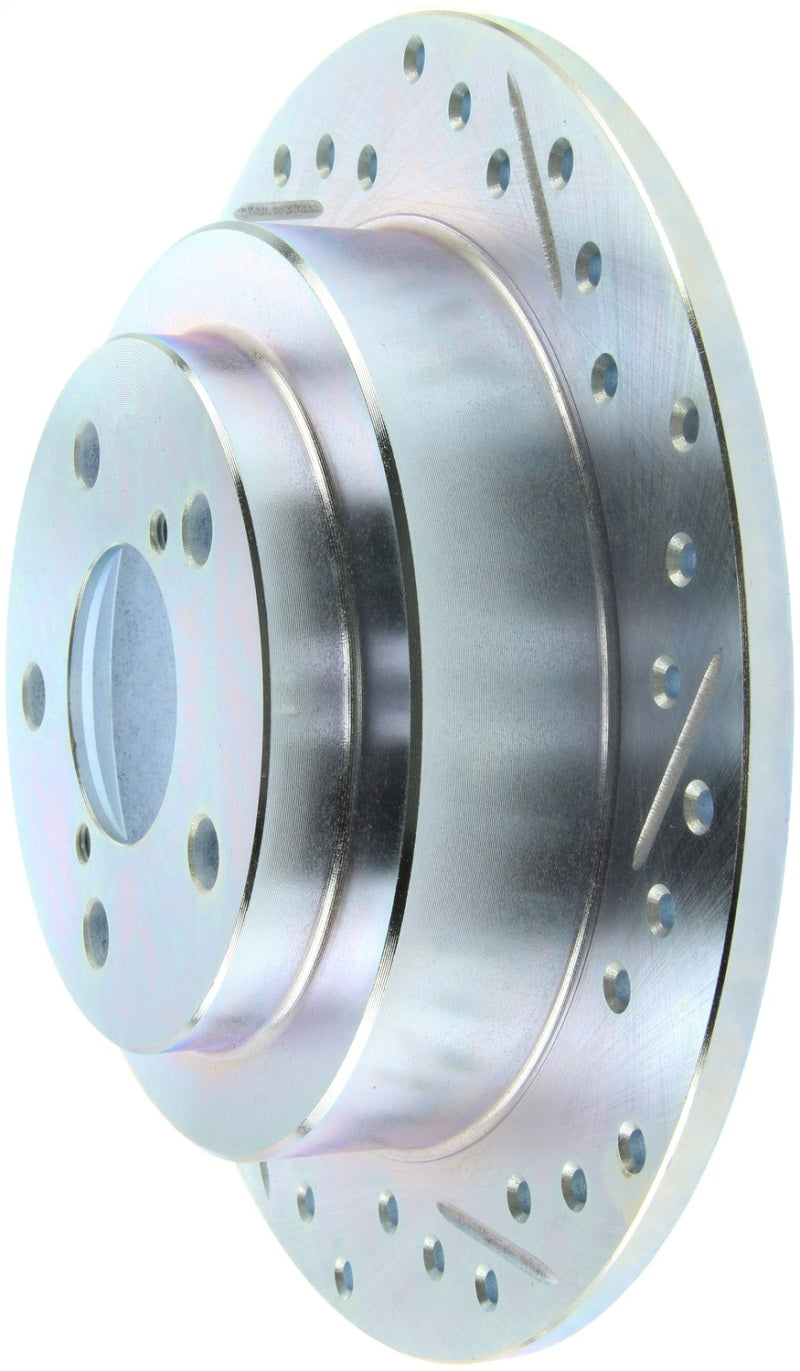 StopTech Select Sport 98-08 Subaru Forester Slotted and Drilled Left Rear Rotor - 227.47011L
