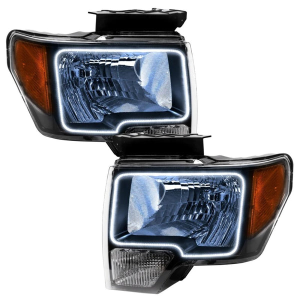 Oracle 09-14 Ford F-150 LED HL - Black - ColorSHIFT w/ BC1 Controller  - 7188-335 for 2009-2014 Ford F 150