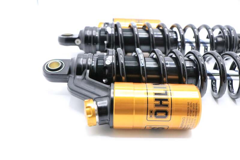 Ohlins 91-17 Harley-Davidson Dyna FXD STX 36 Blackline Shock Absorber w/ Gold Accents - HD 764LE