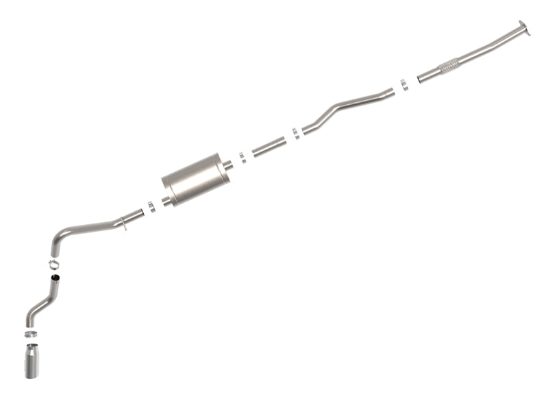 afe Apollo GT Series 19-20 GM 1500 2.7L (t) 409 SS CB Exhaust System w/Polished Tip - 49-44108-P