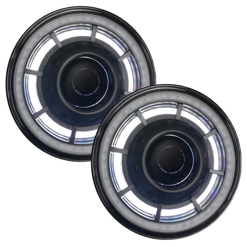 ORACLE Lighting 0718 Jeep Wrangler JK Oculus 7in ColorSHIFT BiLED Projector Headlights SEE WARRANTY - 5876-504