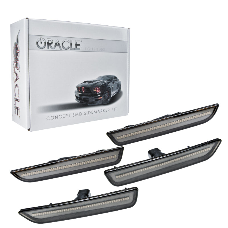 Oracle 10-14 Ford Mustang Concept Sidemarker Set - Tinted - No Paint SEE WARRANTY - 9700-020