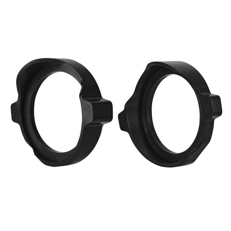 DS18 14-23 Harley-Davidson Saddle Bag Mid Bass Adapter Ring 1 x 8in ABS Black - RY-HD8SBMB.1423 - rear view
