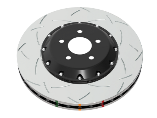 DBA 2022+ Subaru WRX (w/STI Brembo 4 Piston Caliper) 5000 Series 2 Piece Slotted Front Brake Rotor - DBA52845BLKS
