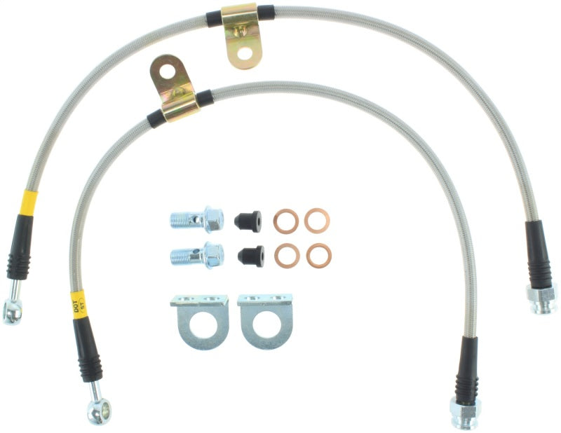 StopTech 14-18 Ford Fiesta ST Stainless Steel BBK Front Brake Lines - 950.61015