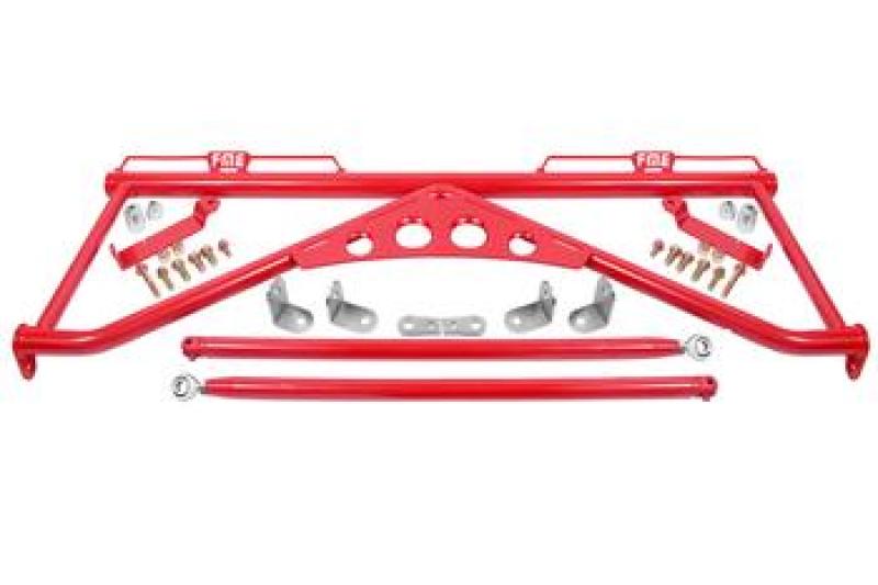BMR 15-23 S550 Ford Mustang Harness Bar - Red - HB760R