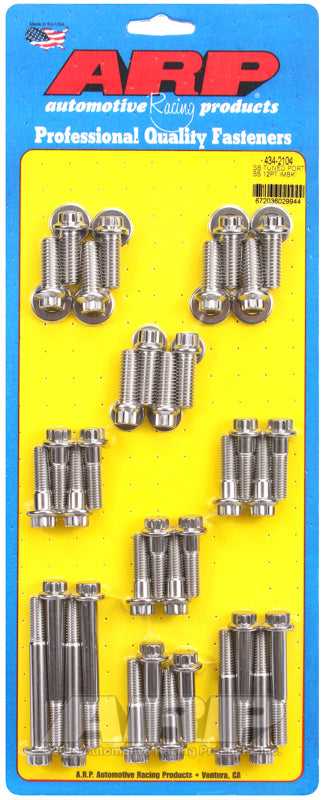 ARP SB Tuned Port complete SS 12pt intake manifold bolt kit - 434-2104