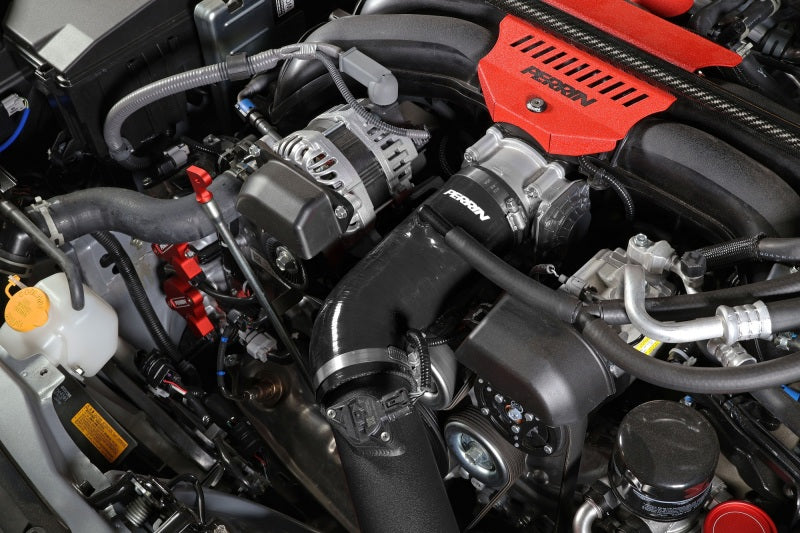 Perrin 22+ Subaru BRZ/Toyota GR86 Silicone Inlet Hose (3in. ID / SS Wire) - Black - PSP-INT-432BK