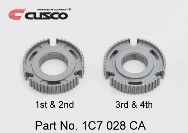 Cusco 20-23 Toyota GR Yaris 1.6L AWD Reinforced Transmission Clutch Sync. Hub Set (2 pcs.) - 1C7 028 CA by Cusco