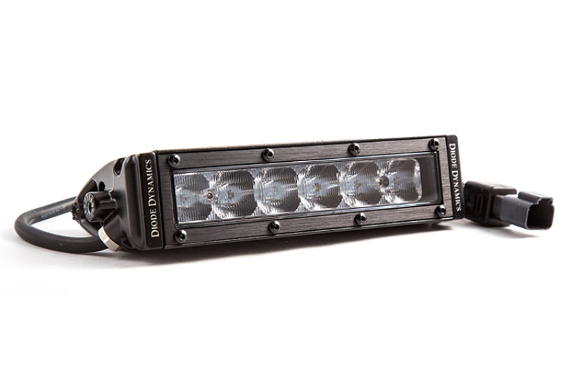 Diode Dynamics 6 In LED Light Bar Single Row Straight SS6 - White Wide Light Bar (Single) - DD5022S