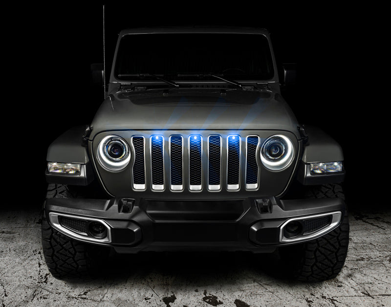Oracle Pre-Runner Style LED Grille Kit for Jeep Wrangler JL - Blue SEE WARRANTY - 5870-002