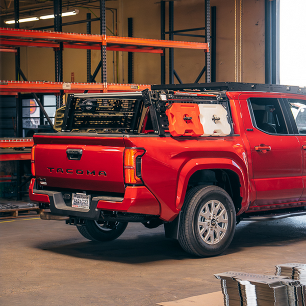 Cali Raised Overland Bed Rack For 2024+ Toyota Tacoma - Short Bed Low Profile Rack - CR4053 for 2024-2026 Toyota Tacoma - front view