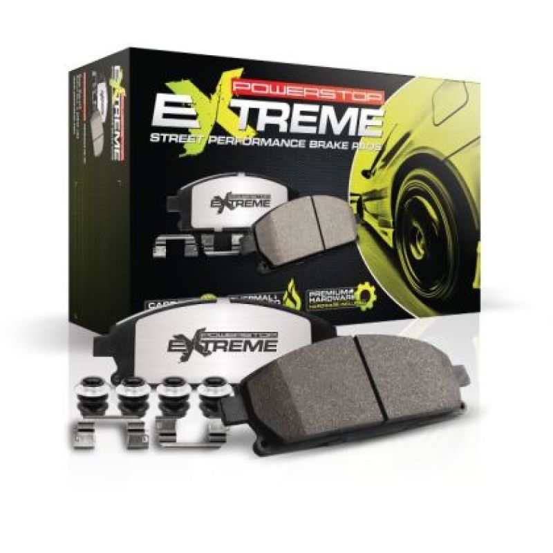 Power Stop 19-21 Hyundai Veloster N Front Z26 Street Brake Pads w/Hardware - Z26-2211 for 2019-2022 Hyundai Veloster N