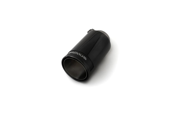 Remus Stainless Steel 98mm Black Chrome Straight w/Carbon Insert Tail Pipe (Single) - 0006 98CBR by Remus