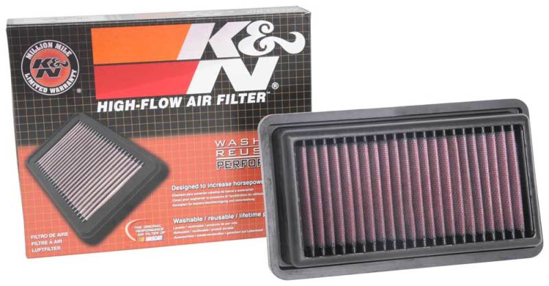 K&N 2017 Nissan Micra 0.9L L3 F/I Replacement Air Filter - 33-3082 by K&N Engineering - package contents