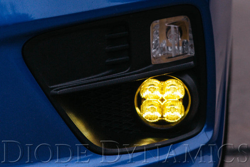 Diode Dynamics SS3 Sport Type A Kit ABL - Yellow SAE Fog - DD6981 for 2009-2021 Nissan Frontier - rear view