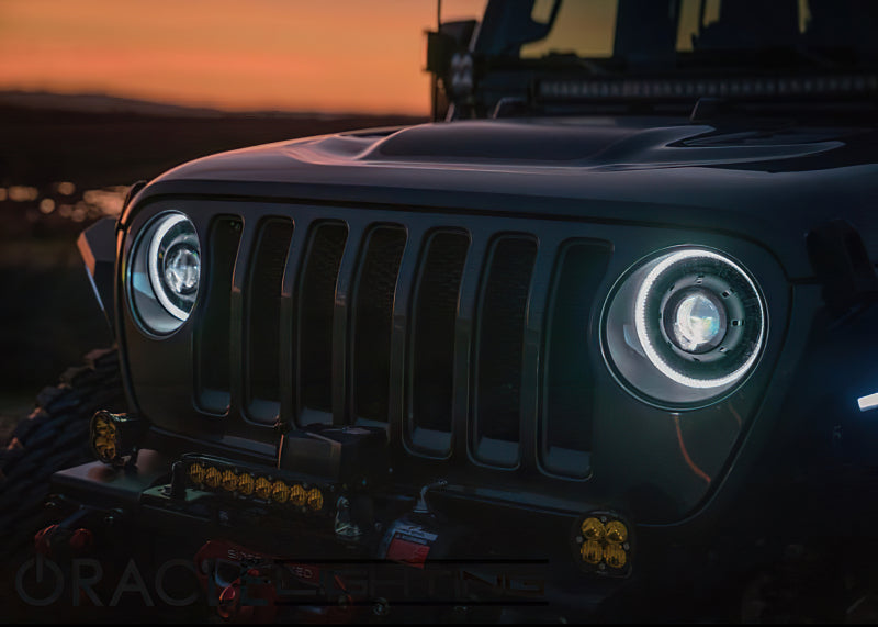 Oracle Jeep JL/Gladiator JT Oculus Bi-LED Projector Headlights - Amber/White Switchback SEE WARRANTY - 5839-023