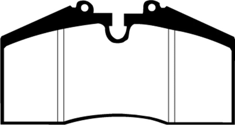 EBC 96-98 Porsche 911 (993) 3.6 Carrera 4S Redstuff Rear Brake Pads - DP3767C