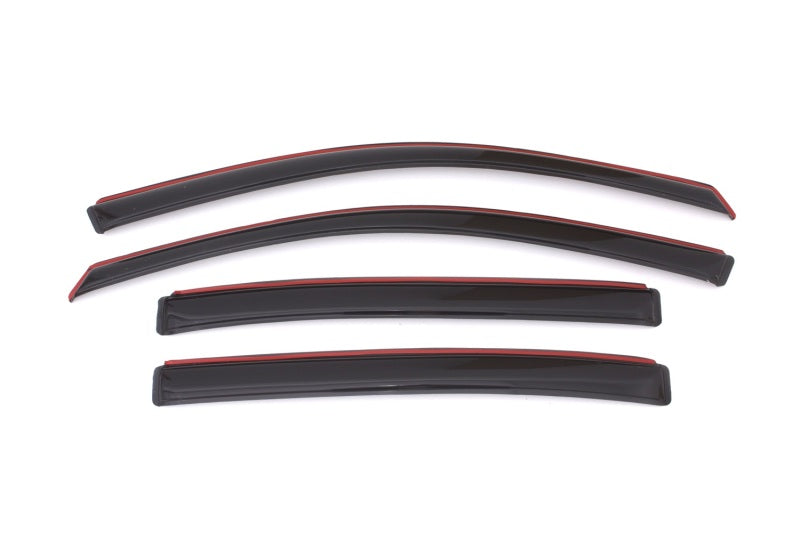 AVS 13-17 Honda Accord Ventvisor In-Channel Front &amp; Rear Window Deflectors 4pc - Smoke - 194535