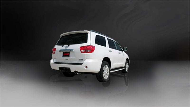 Corsa 2008-2017 Toyota Sequoia 5.7L V8 Touring Cat-Back Exhaust w/Black 4in Tip - 14573BLK