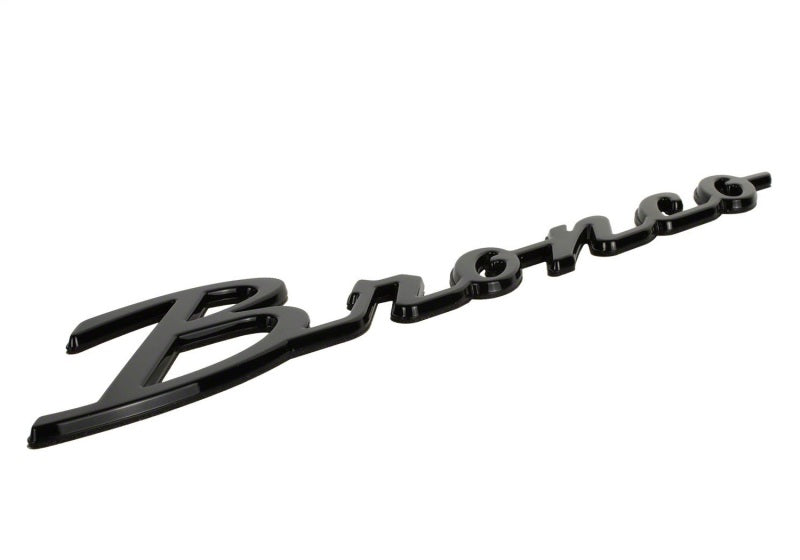 Ford Racing 21-24 Bronco Classic Script Fender Badge Kit - Gloss Black