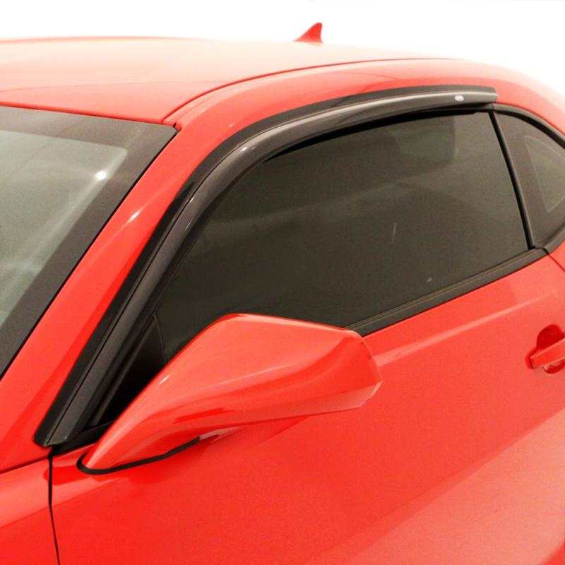 AVS 12-14 Ford Mustang Ventvisor Outside Mount Window Deflectors 2pc - Smoke - 92024