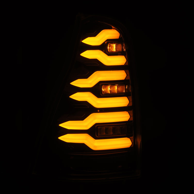 AlphaRex 03-09 Toyota 4Runner LUXX-Series LED Tail Lights- Black - 690070