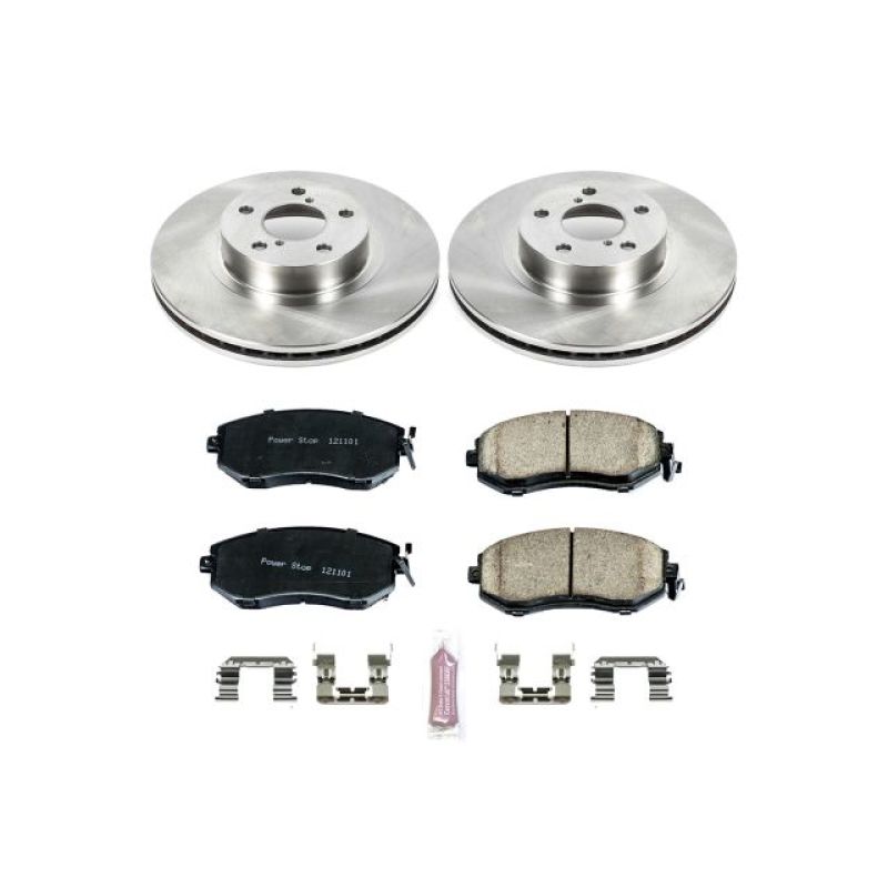 Power Stop 13-16 Subaru BRZ Front Autospecialty Brake Kit - KOE6111 for 2011-2016 Subaru Impreza - front view