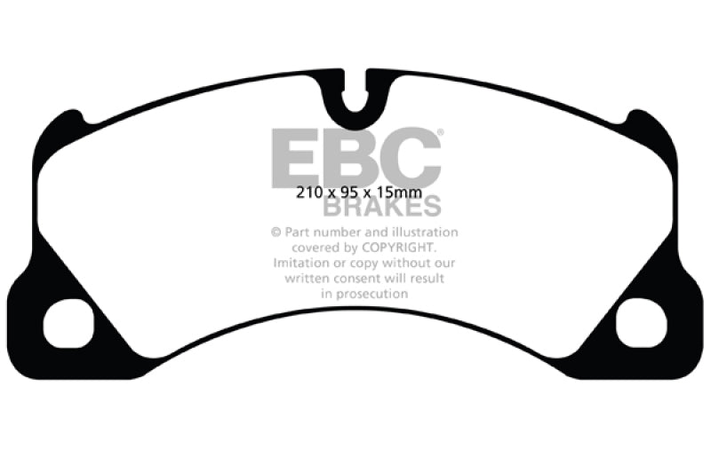 EBC 10+ Porsche Cayenne 3.0 Supercharged Hybrid Yellowstuff Front Brake Pads - DP41835R