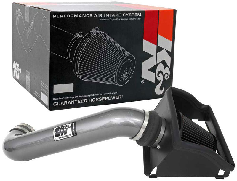 K&N 21-23 Ford F-150 5.0L V8 Performance Air Intake System - 30-2616KC for 2021-2025 Ford F 150 - detail view