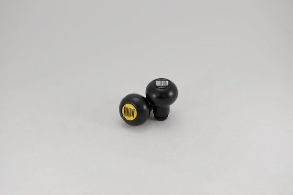 Kartboy Subaru Knuckleball Shift Knob - 6-Speed - Black Delrin - KB-014-BD-6SPD - front view